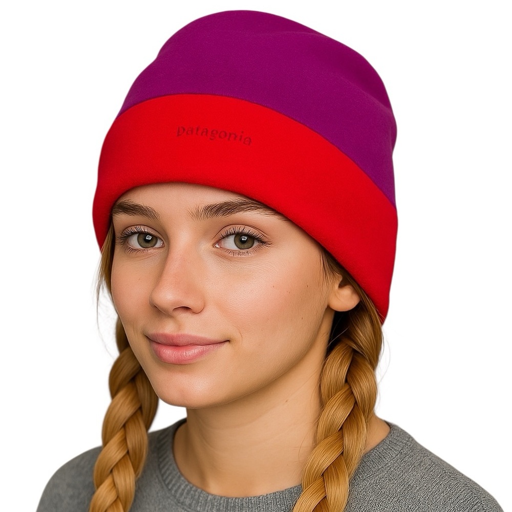 Patagonia Synchilla Alpine Beanie Red Plum Magenta Hat